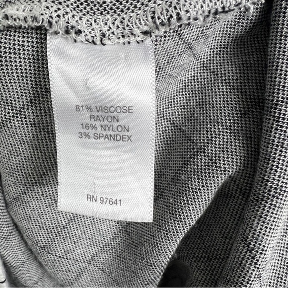 J.Jill Ponte Knit Tunic Top Off White/Black Stretch Size Medium - Picture 7 of 9